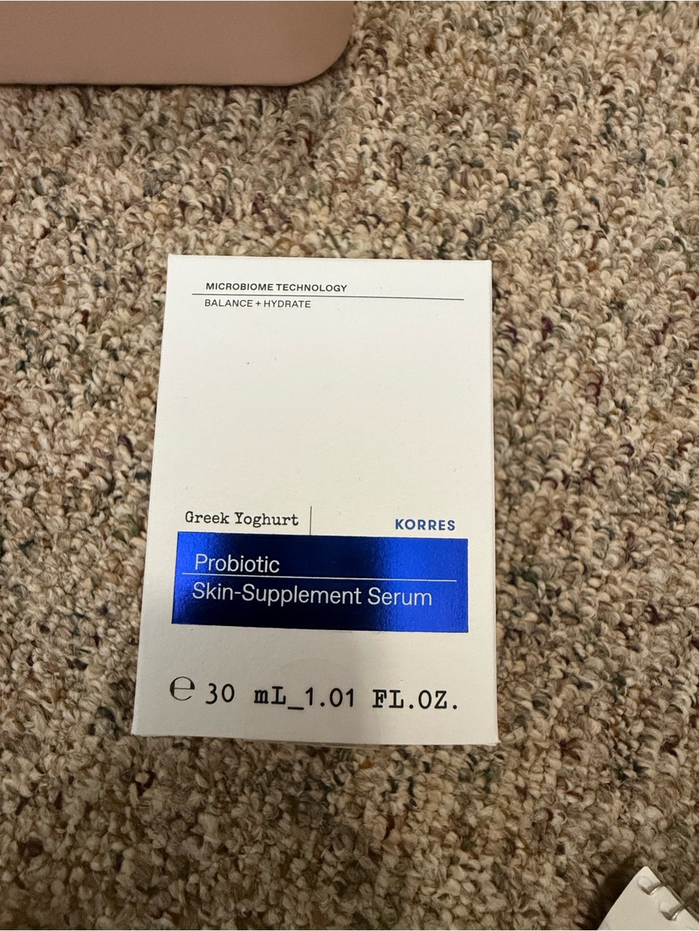 Korres Probiotic Skin-Supplement Serum — White & Blue